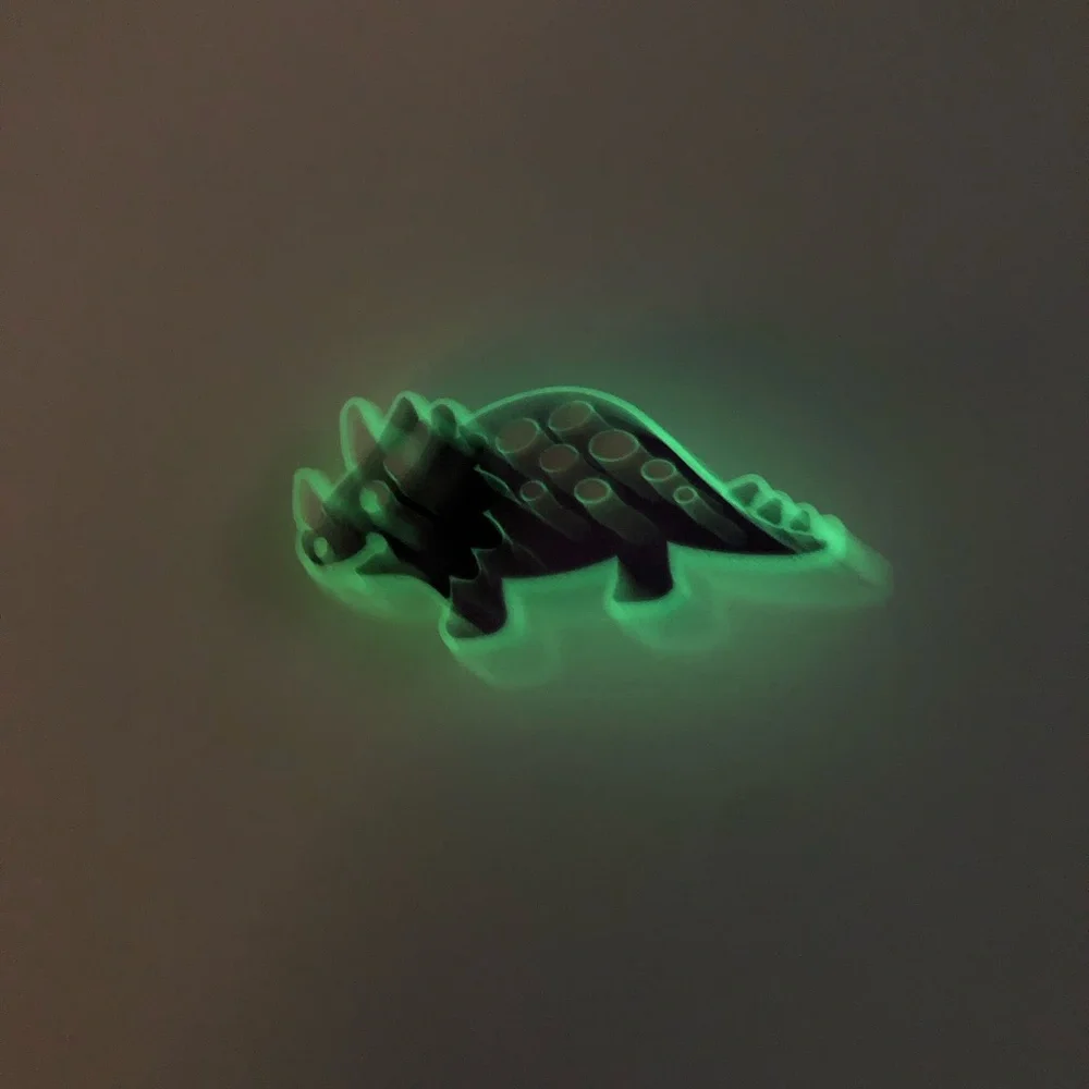 10/$13 Luminous Dinosaur Shoes Charm Jibbitz